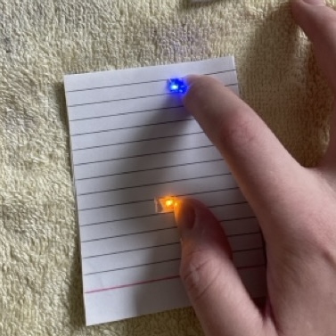 Even with taping down the copper tape the lights would only light up when I pressed down hard, blue especially.