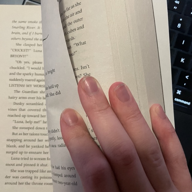 flipping the pages of a book. ITs a sound assiciated with peacefulness or happiness to me.