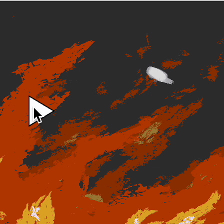 I took a break but still wasn't satisfied with the previous result so I ended up going back and flipping the direction that it stretches in and how tall the images were so that they only stretch to opposite sides. It could look somewhat intresting as a header for a website about forest fires or grills perhaps.